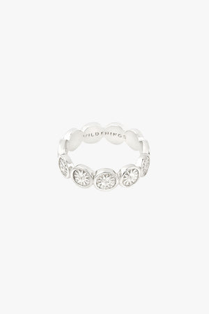 Sun mintage ring silver