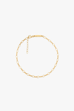 Island anklet gold plated