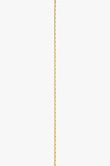 Middle snake necklace 14k solid gold (48cm)