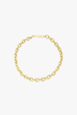Chunky chain bracelet gold plated