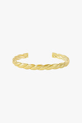 Twisted trunk bangle gold plated