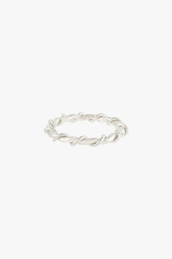 Wire ring silver