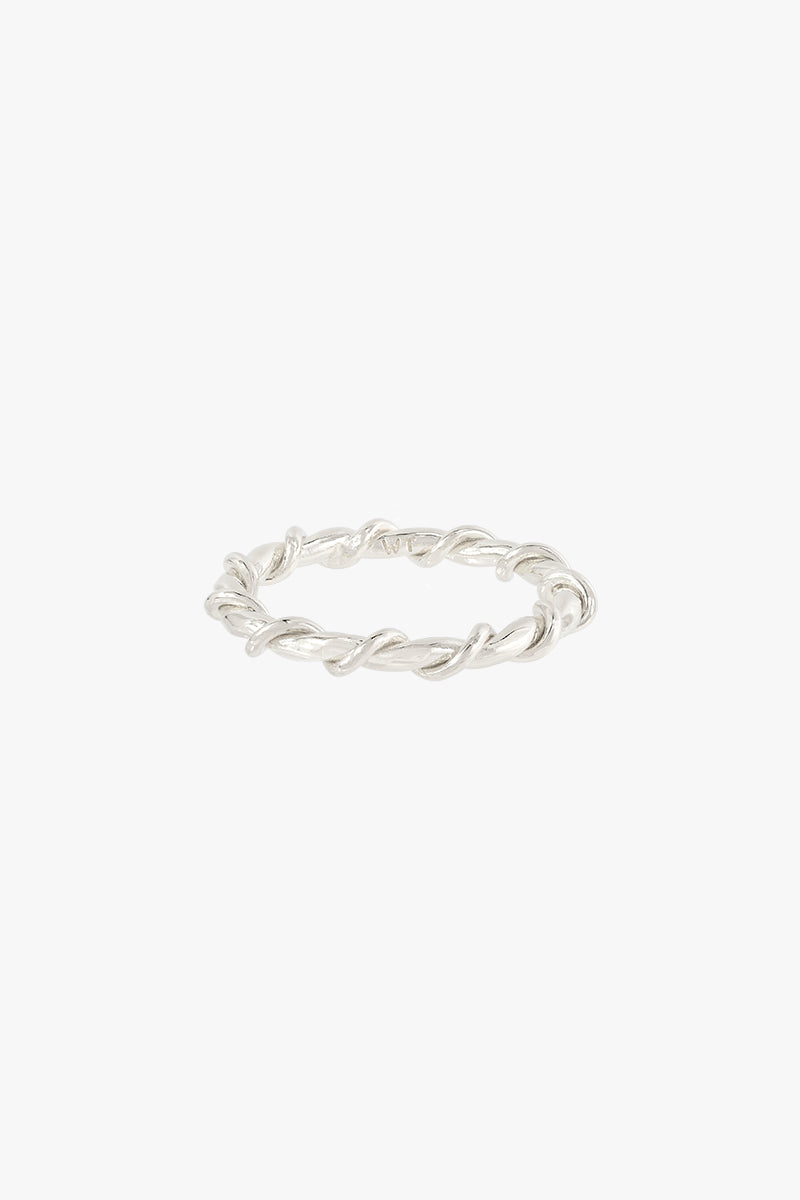 Wire ring silver