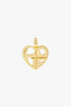 Iconic love pendant gold plated