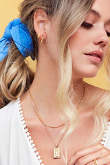 Small hoop earring gold plated (15mm)