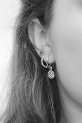 Small dots hoop silver (13mm)