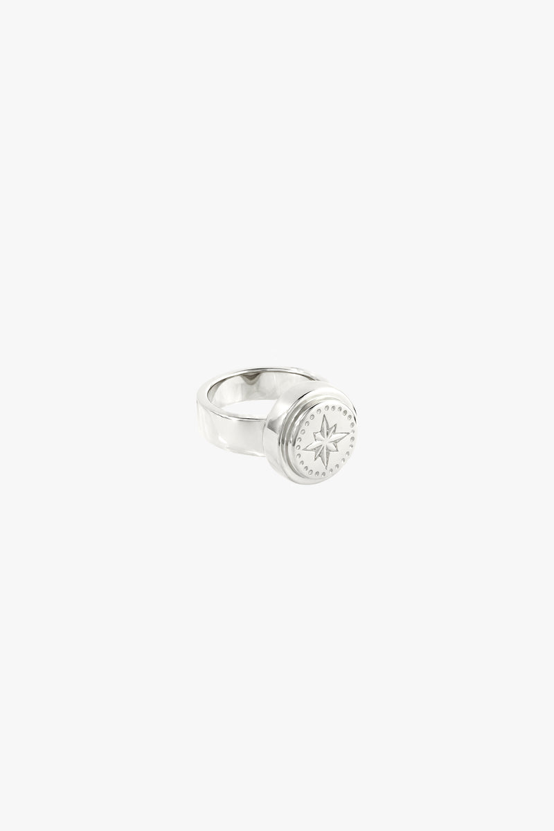 Wander pinky ring silver