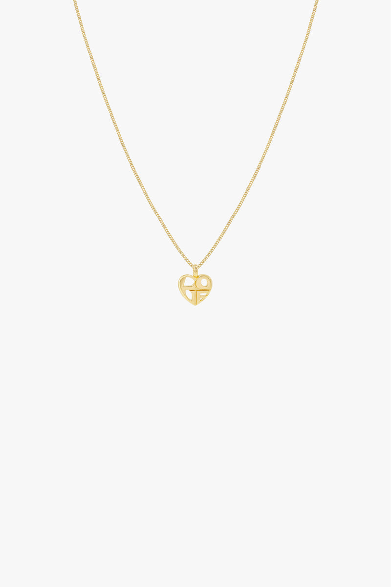 Iconic love pendant gold plated