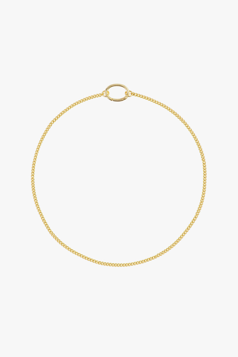 Curb clasp chain gold plated
