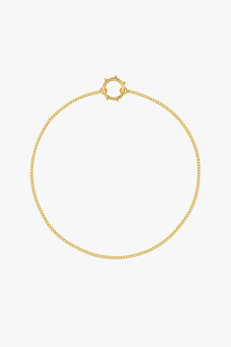 Curb clasp chain gold plated