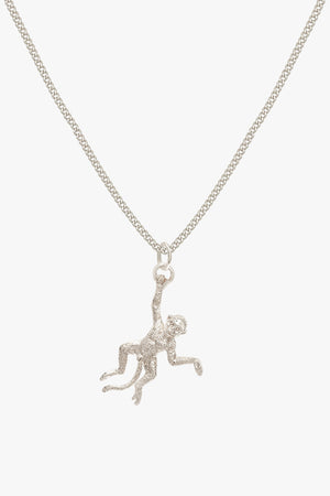 Not my monkey necklace silver
