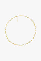 Chunky figaro necklace gold plated (48 cm)