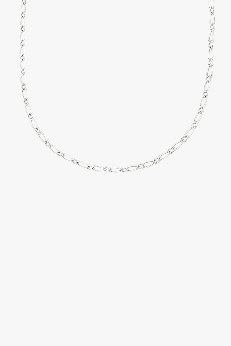 Chunky figaro necklace silver (48 cm)