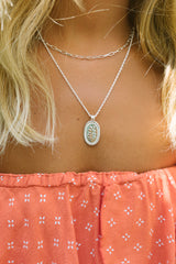 Round silver necklace (40cm & 50cm)