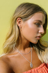 Round silver necklace (40cm & 50cm)