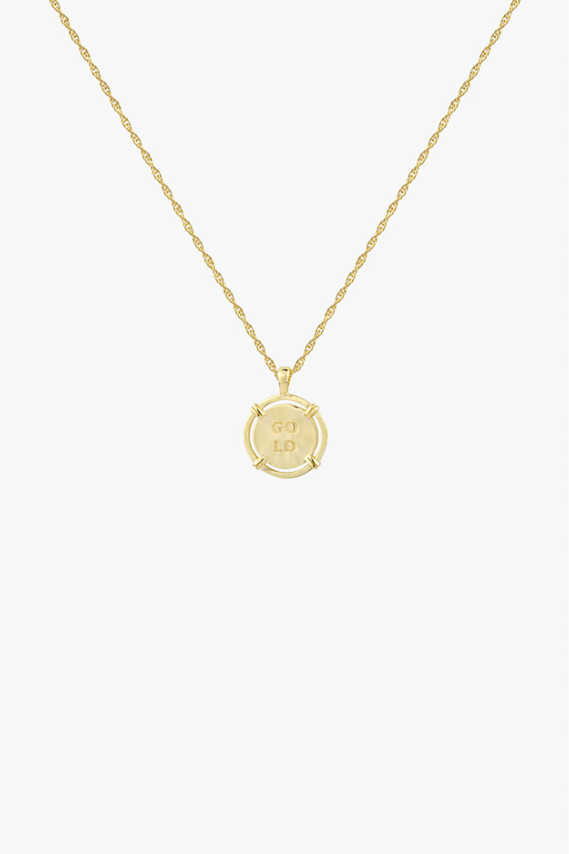 Coin pendant gold plated