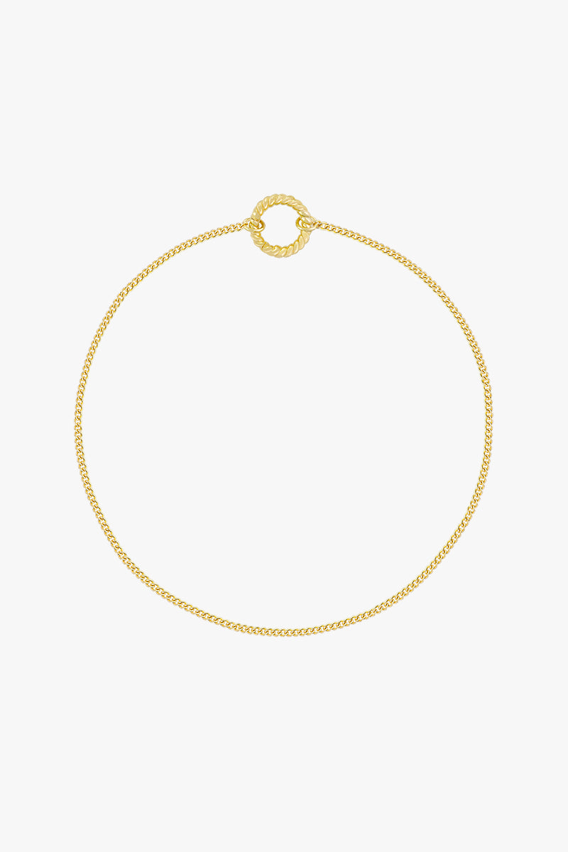Curb clasp chain gold plated