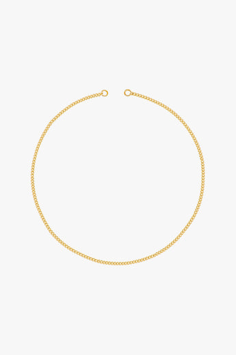 Curb clasp chain gold plated