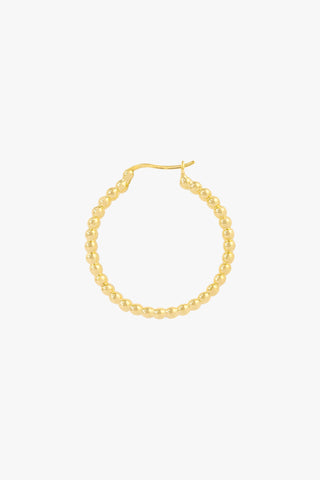 Dots hoop gold plated 30mm