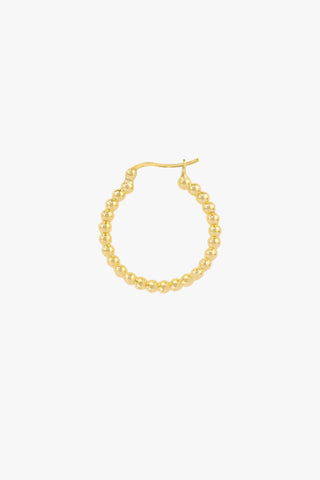 Dots hoop gold plated 23mm