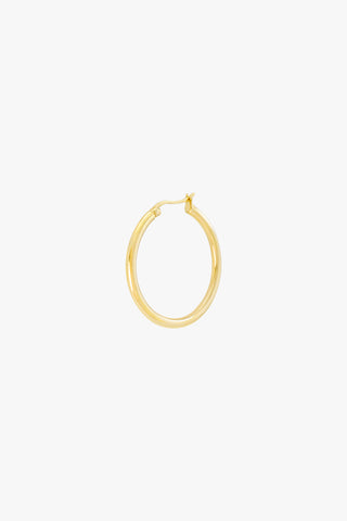 Wild classic earring gold plated medium (30mm)