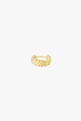 Bubble huggie gold plated