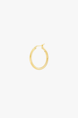 Wild classic earring gold plated small (25mm)