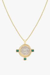 Bali coin necklace gold plated