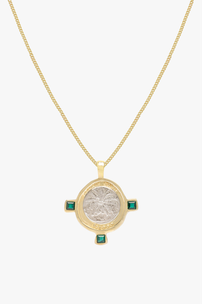 Bali coin necklace gold plated
