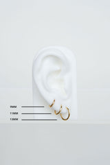 Basic wild hoop gold plated (9mm)