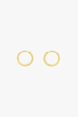 Basic wild hoop gold plated (11mm)