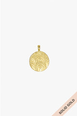 Chasing rainbows necklace pendant 14k solid gold