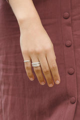L'amour pinky ring silver