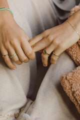 True treasure pinky ring gold plated