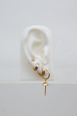 Hula shade earring gold plated