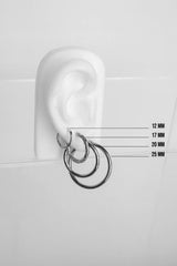 Medium hoop earring silver (22mm)