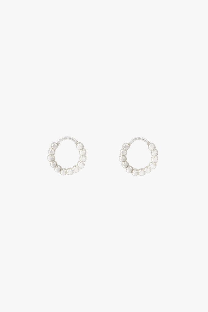 Small dots hoop silver (11mm)