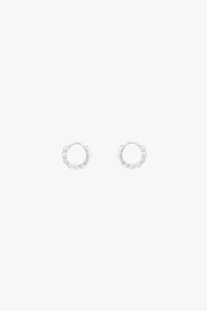 Small dots hoop silver (9mm)