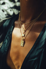 Curb chain necklace gold plated (45cm & 55cm)