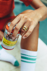 Double Trouble ring gold plated