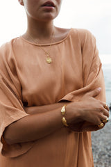 Snake bracelet gold plated