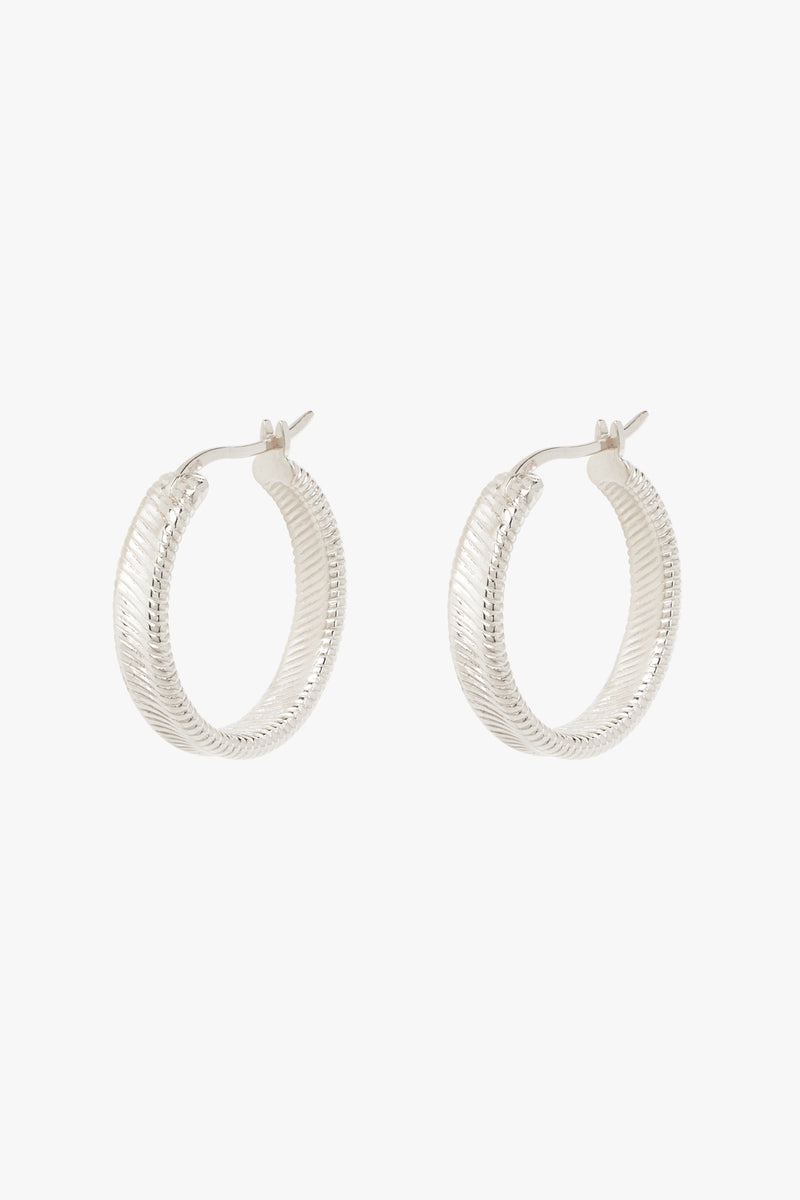 Iconic hoop silver