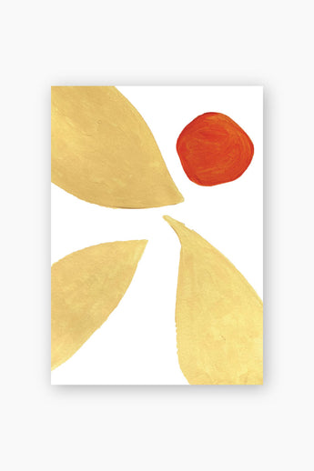 Flower petals postcard