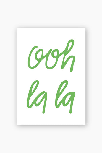 Ooh la la postcard