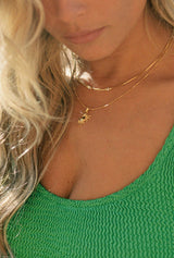 Crab necklace gold plated
