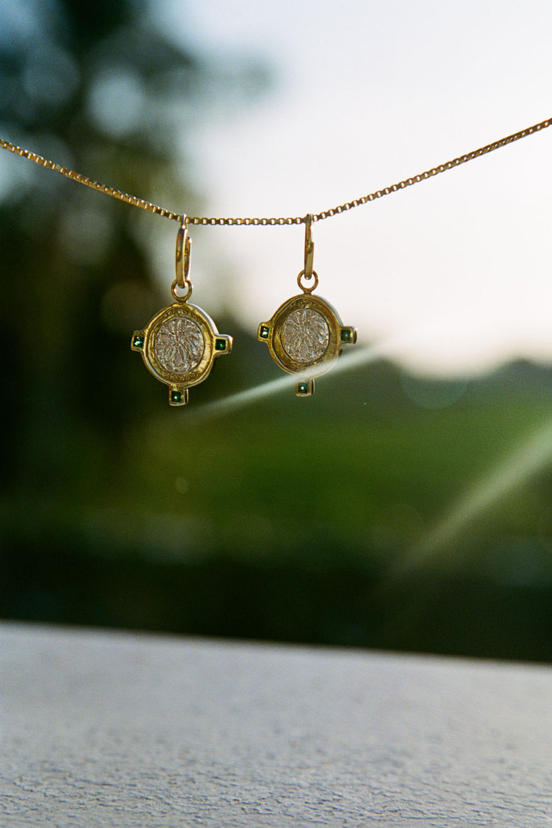 Bali coin earring gold plated