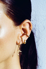 Pearl ear cuff gold plated