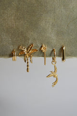 Bali bird earring gold plated