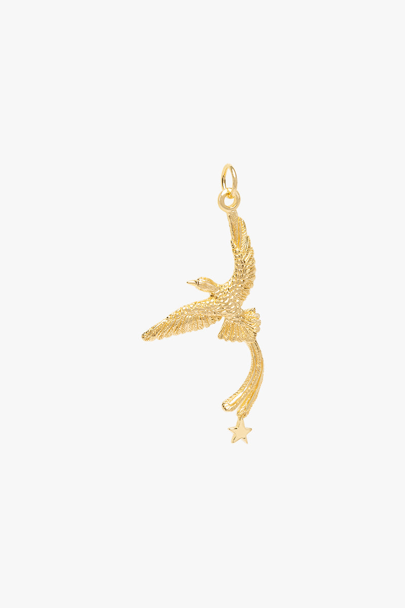 Bali bird necklace gold plated