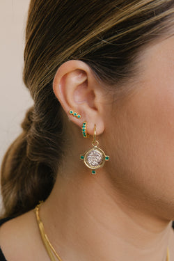 Bali coin earring gold plated